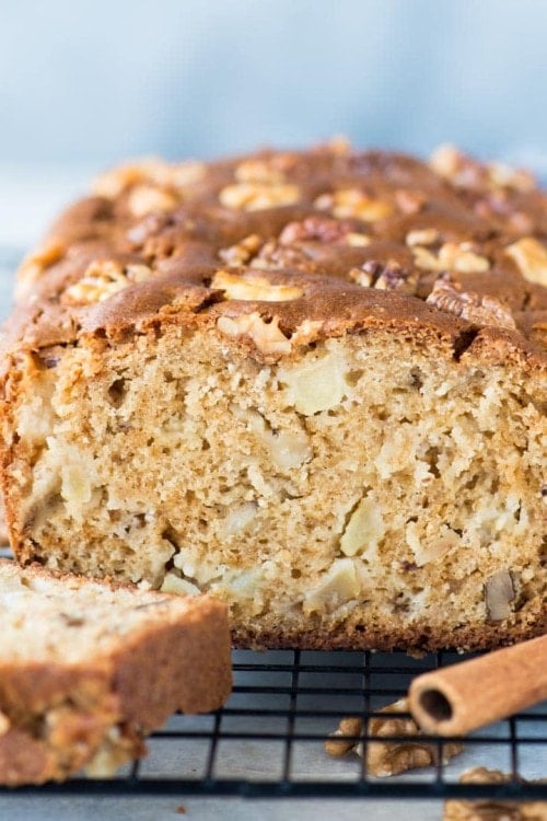 Apple Cake with chunks of fresh apple, walnut is super moist and a perfect cake with your afternoon tea. With a hint of cinnamon, this cake has tender crumbs and chunks of apple in every bite.