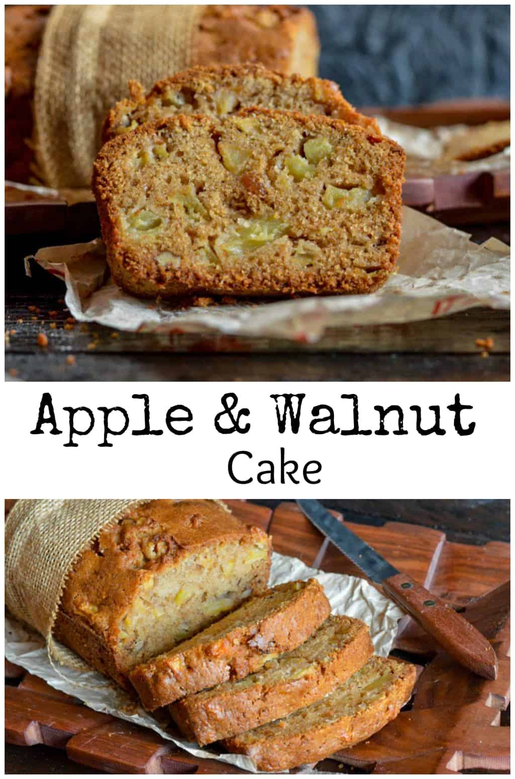 Chunky apple cake with walnut and rum Recipe | The Flavours of Kitchen