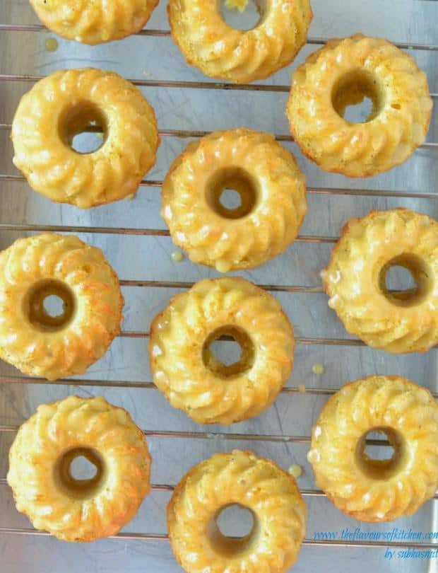 Mini Orange Bundt Cakes