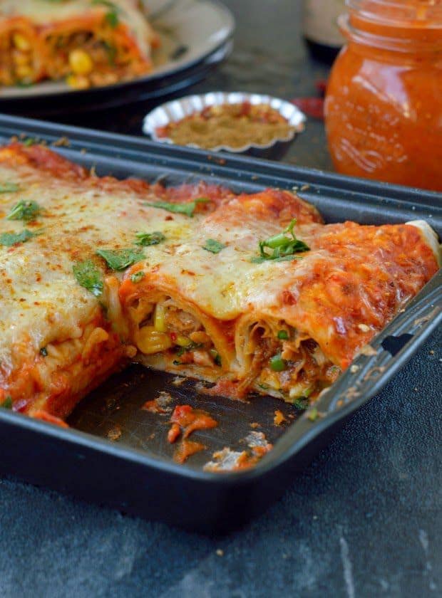 Chicken enchiladas Recipe | The Flavours of Kitchen