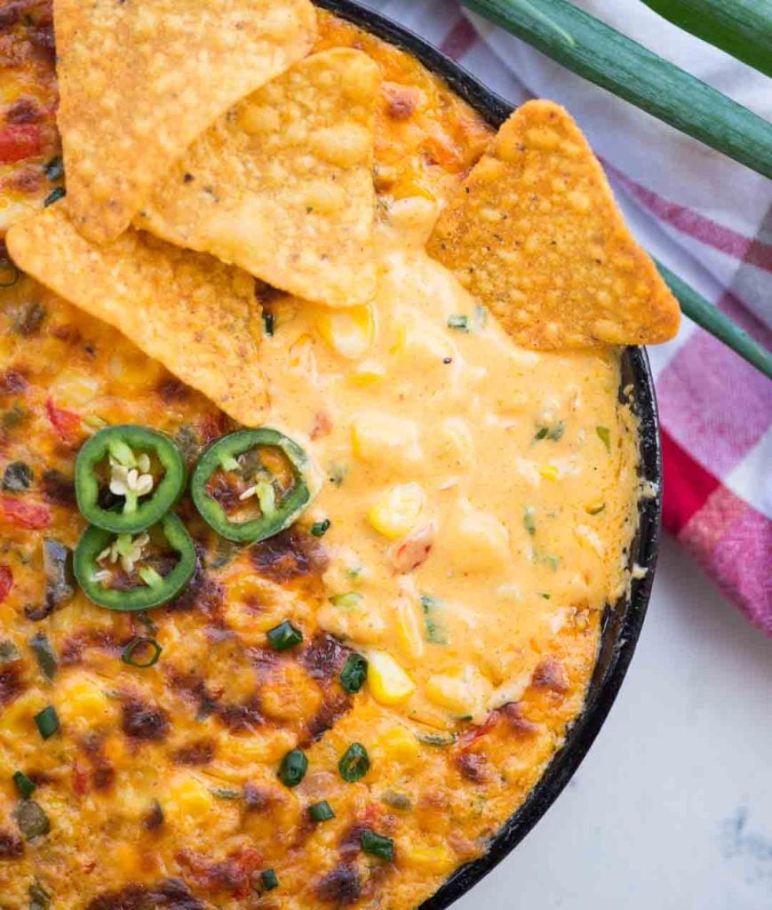 Cheesy corn dip