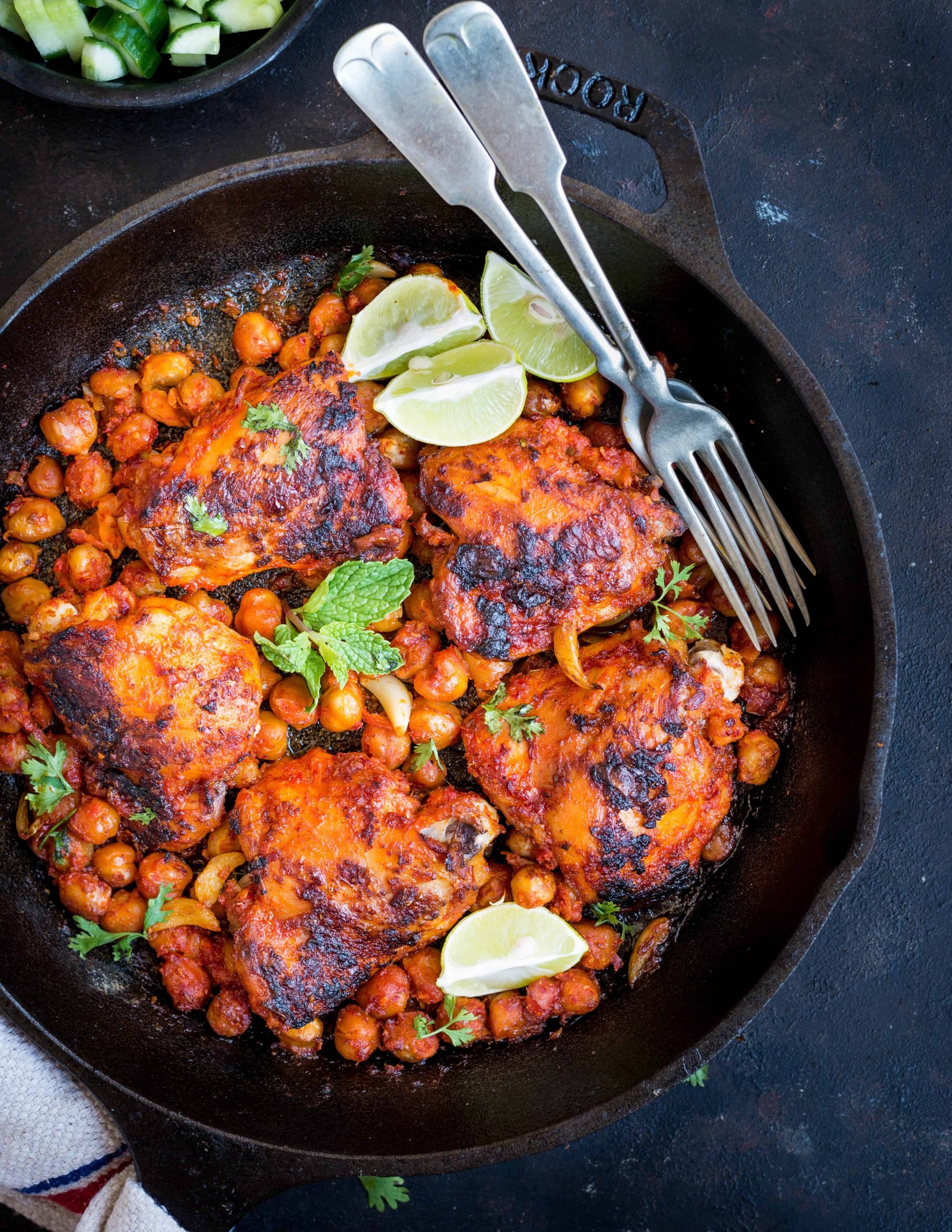 Air Fryer Roast Chicken with Harissa