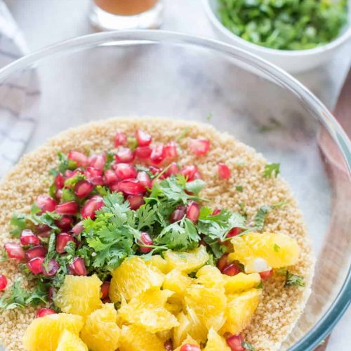 Couscous Salad With Orange Vinaigrette Recipe The Flavours of Kitchen