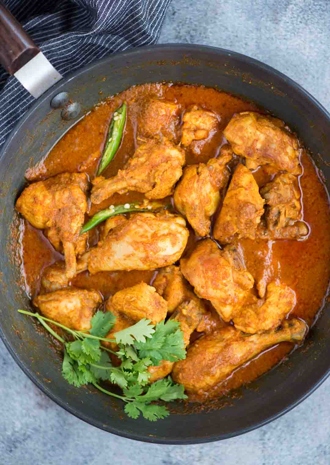 Zero Oil Chicken Curry Recipe The Flavours Of Kitchen