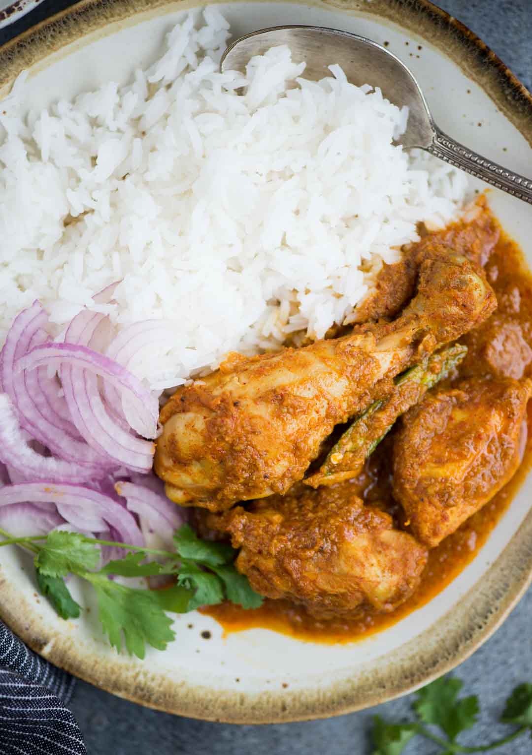 indian chicken curry with rice