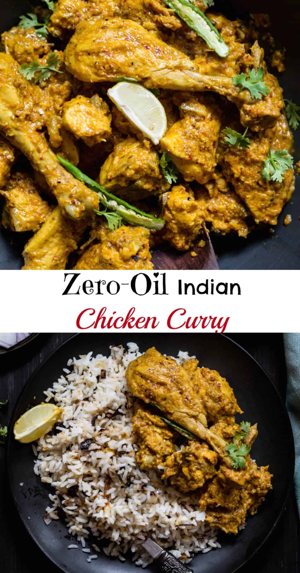 ZeroOil Chicken Curry Recipe The Flavours of Kitchen