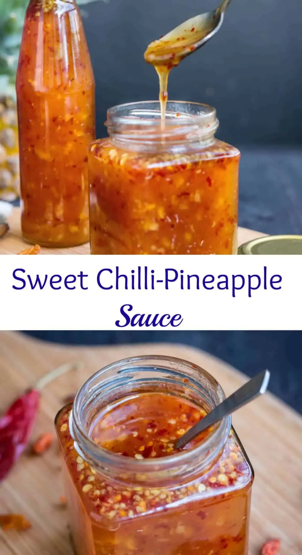 Sweet Chilli Pineapple Sauce Recipe The Flavours Of Kitchen