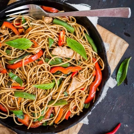 Oriental Chicken Noodles Recipe | The Flavours of Kitchen