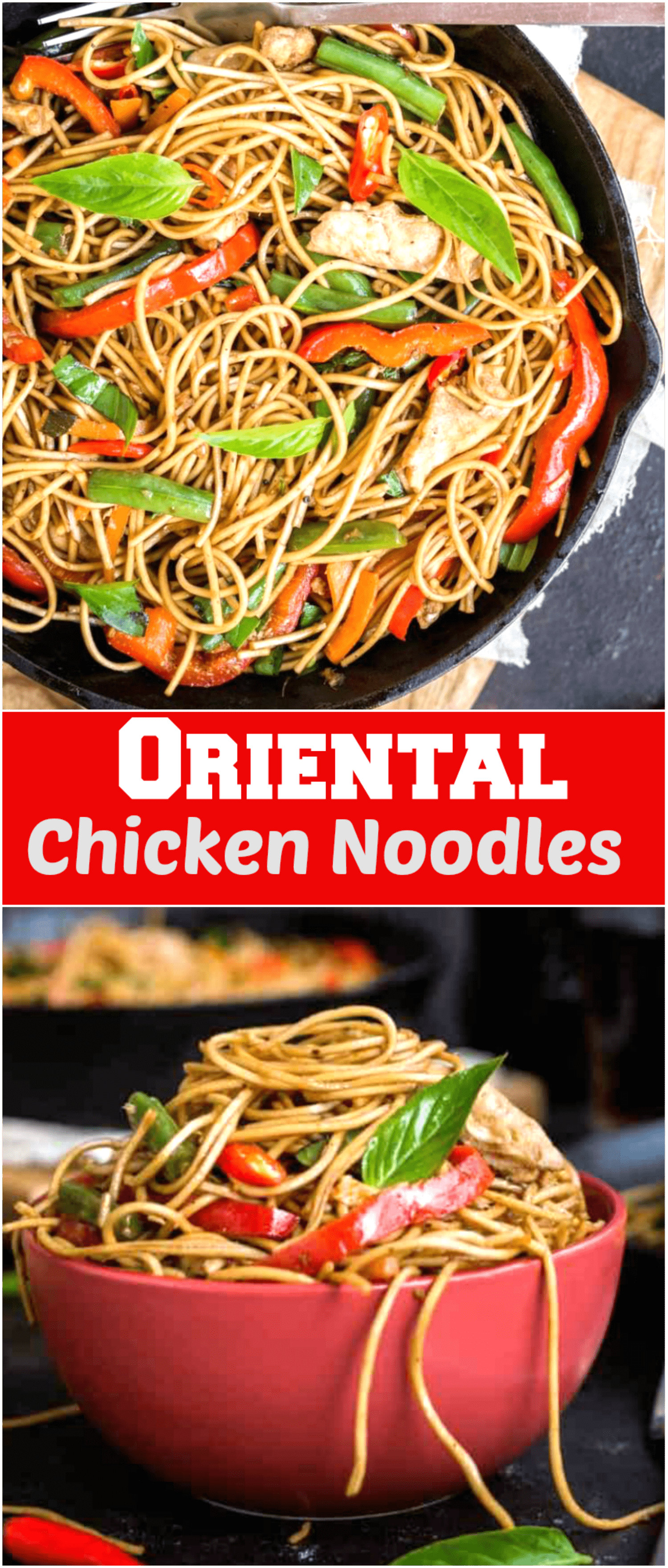 Oriental Chicken Noodles Recipe | The Flavours of Kitchen