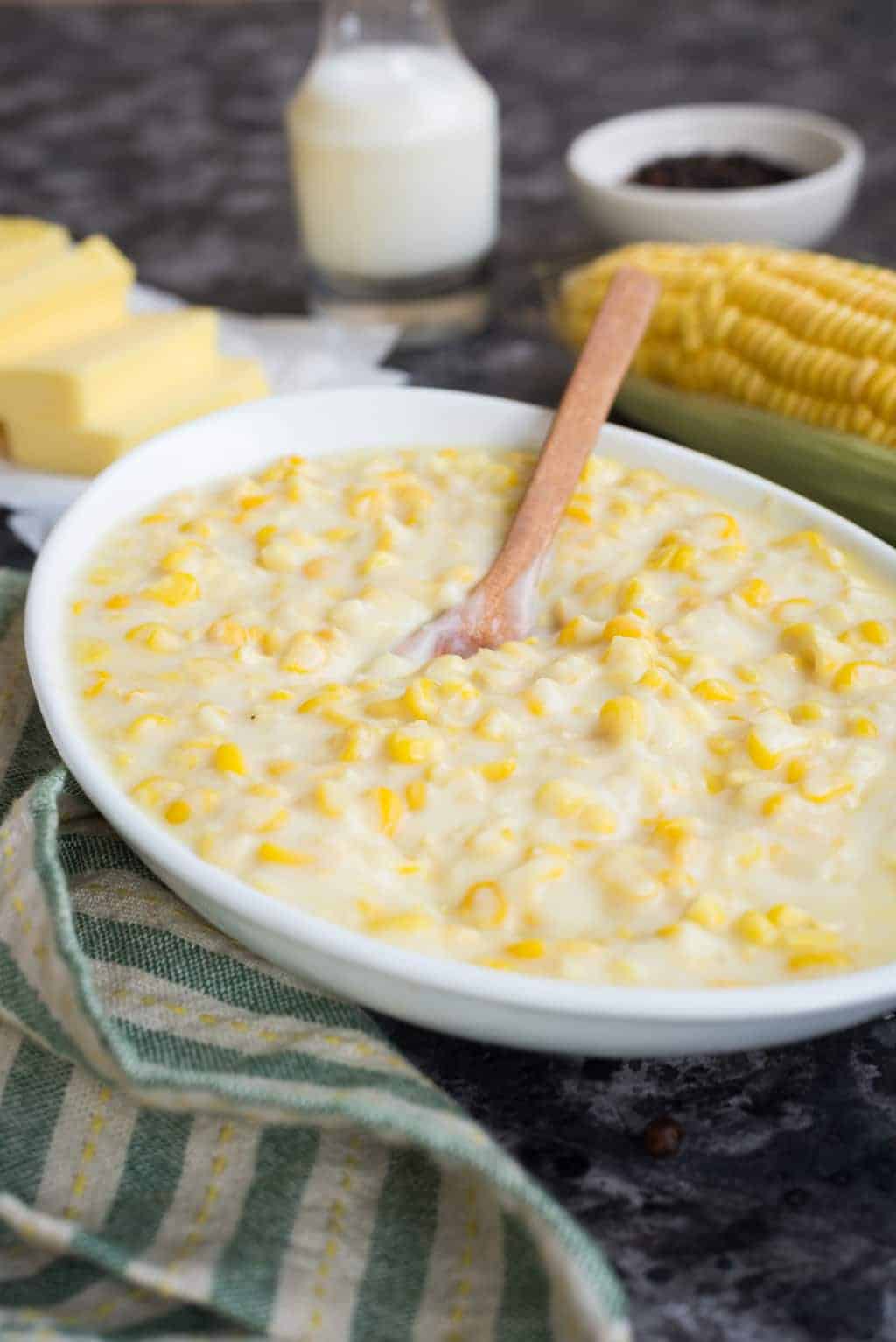 HOW TO MAKE CREAM STYLE CORN ? Recipe | The Flavours of Kitchen