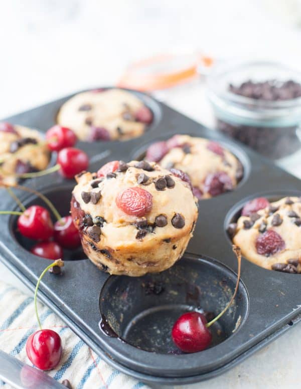 Chocolate Chip Cherry Breakfast Muffin (1 of 1)