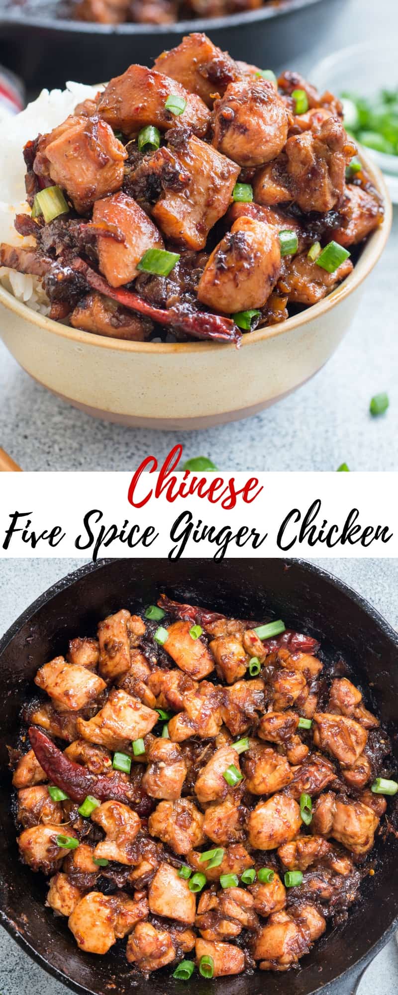 Chinese Five Spice Ginger Chicken - The flavours of kitchen