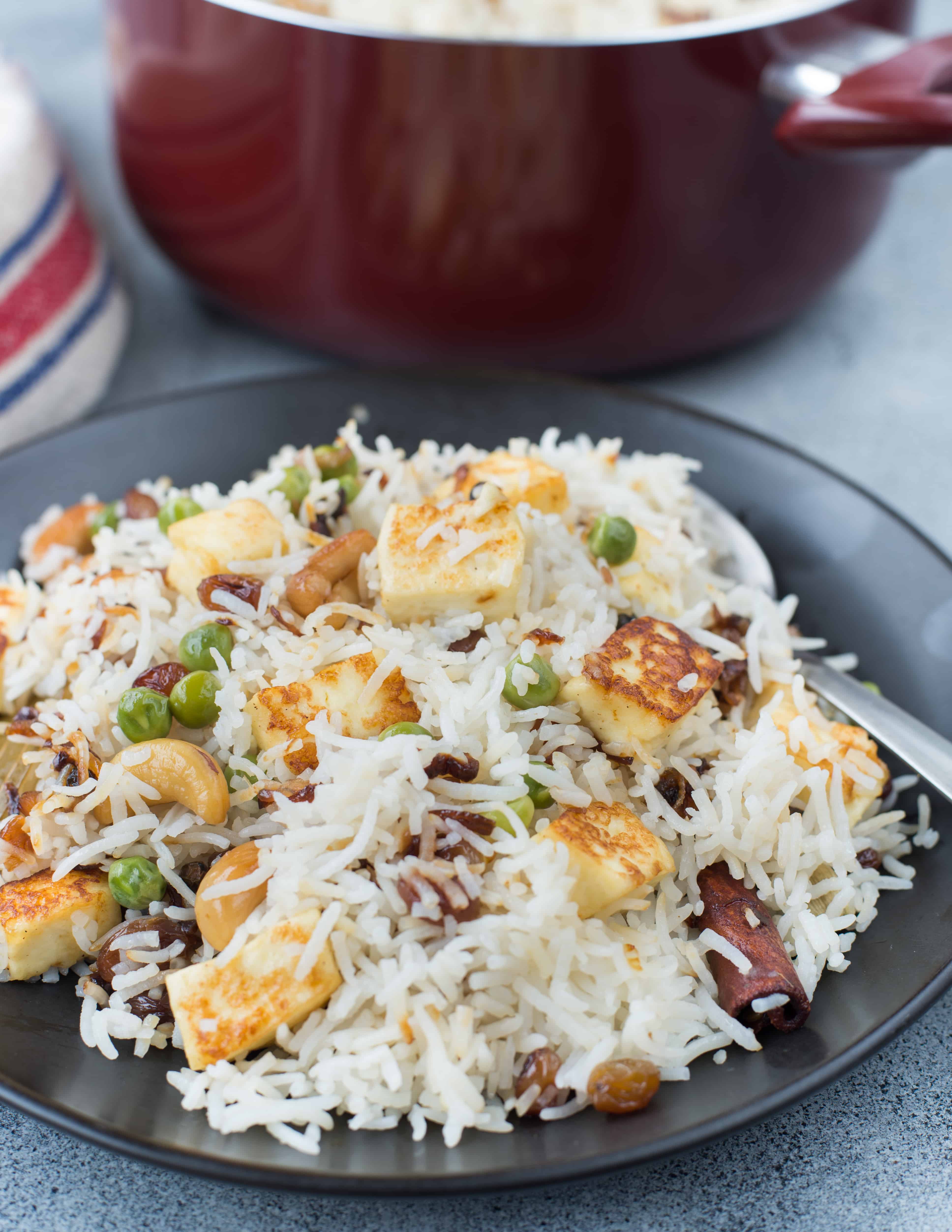 Easy Paneer Pulao - The flavours of kitchen
