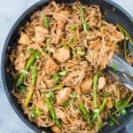 Chicken Asparagus Stir Fry Rice Noodles