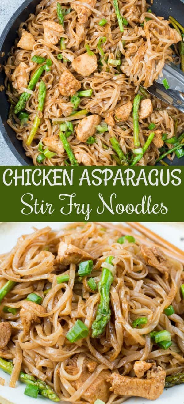 Chicken Asparagus Stir Fry Noodles The flavours of kitchen