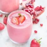 Strawberry Pomegranate Breakfast Smoothie