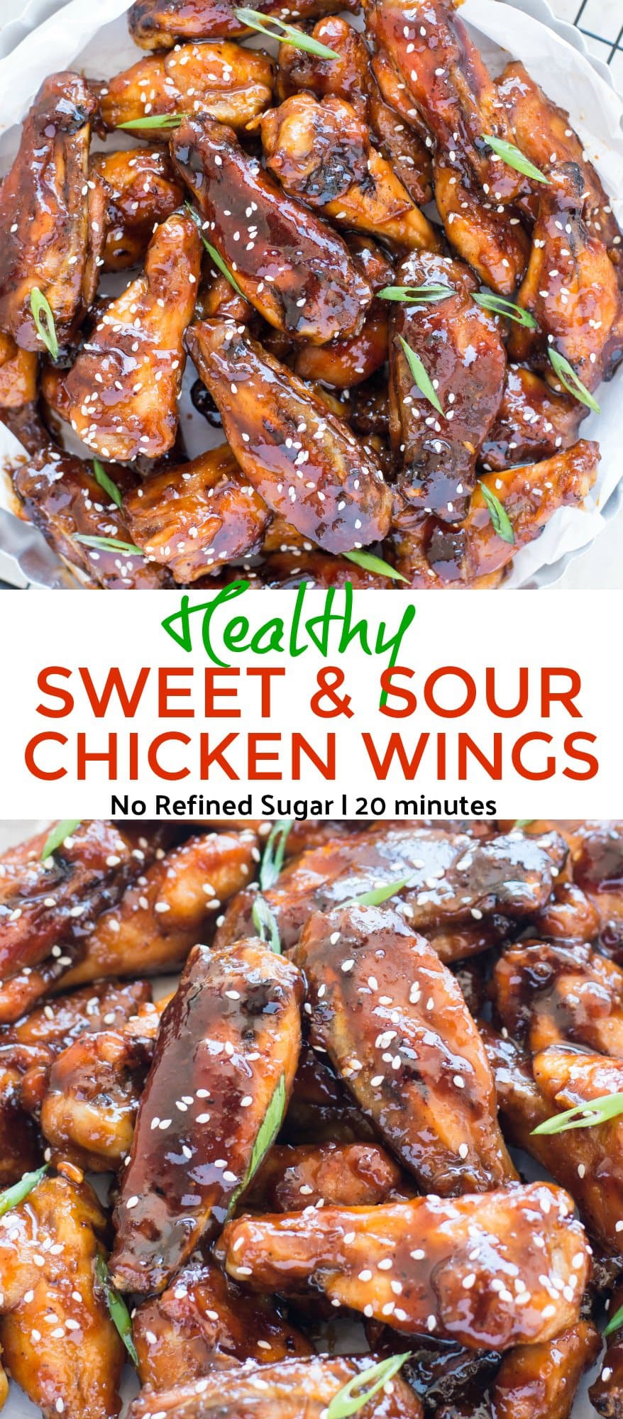 Healthy Sweet and Sour Chicken Wings