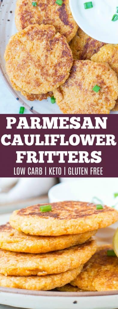 Parmesan Cauliflower Fritters (Low carb, Keto) - The flavours of kitchen