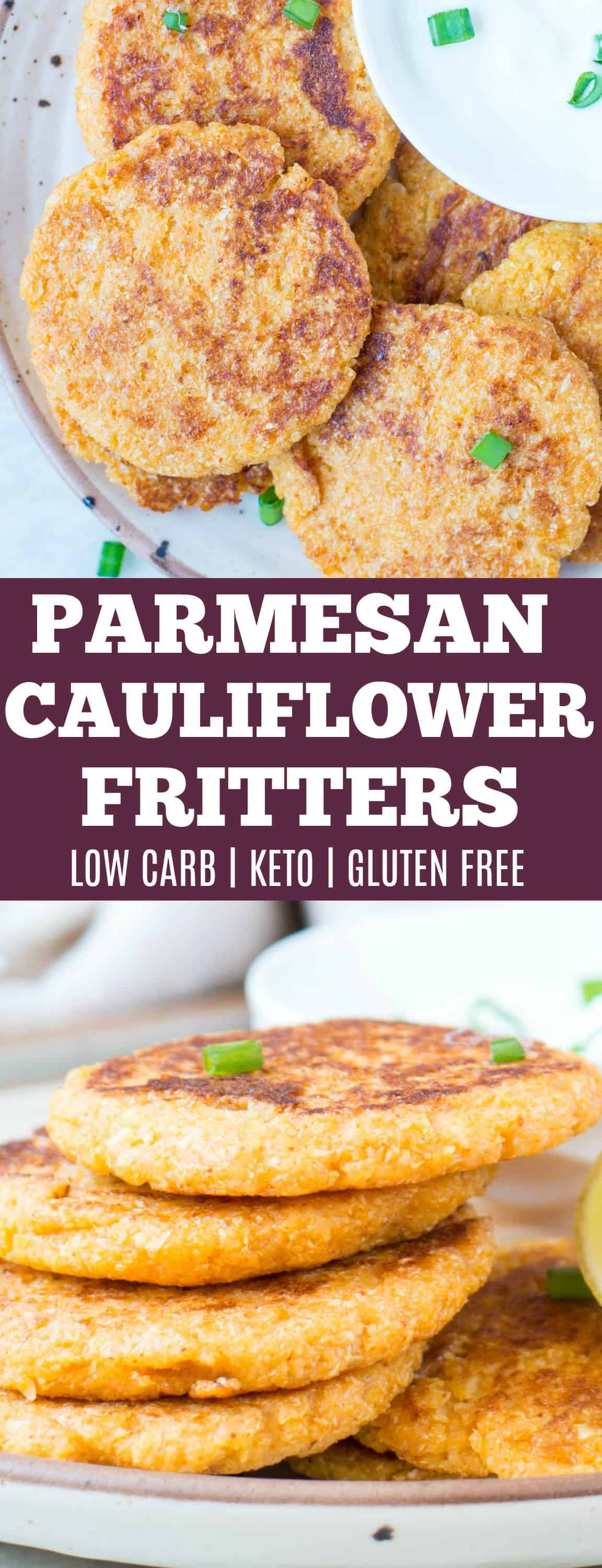 Parmesan Cauliflower Fritters Low Carb Keto The Flavours Of Kitchen