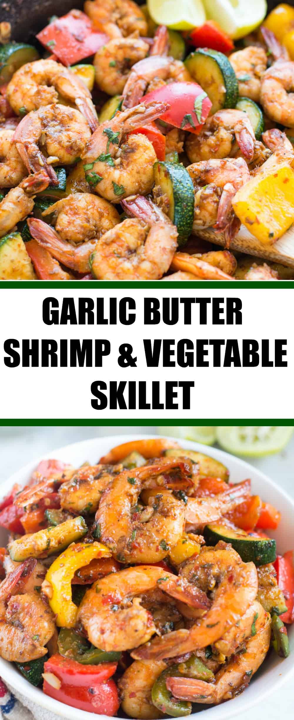 Easy Garlic Butter Shrimp and Vegetable Skillet