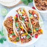 Slow Cooker Honey Chipotle Chicken Tacos