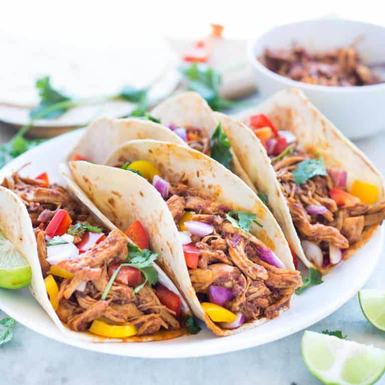 Slow Cooker Honey Chipotle Chicken Taco