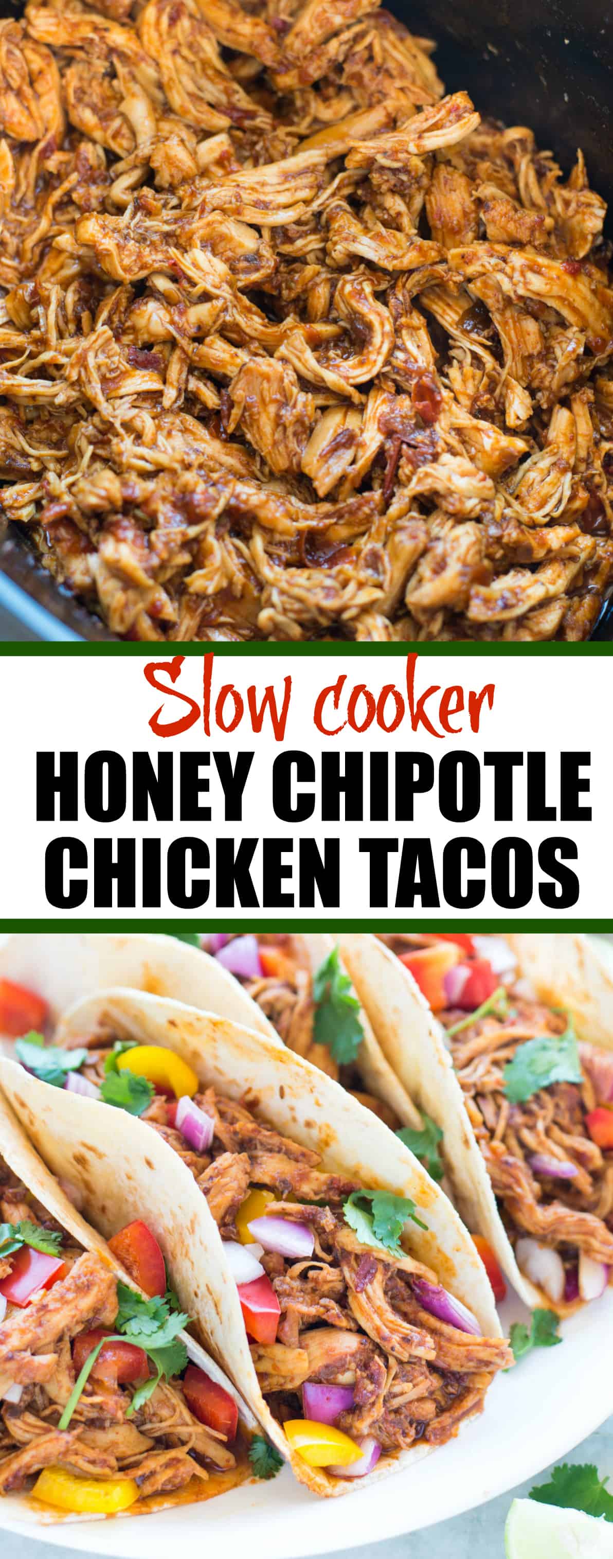 SLOW COOKER HONEY CHIPOTLE CHICKEN TACO - The flavours of kitchen
