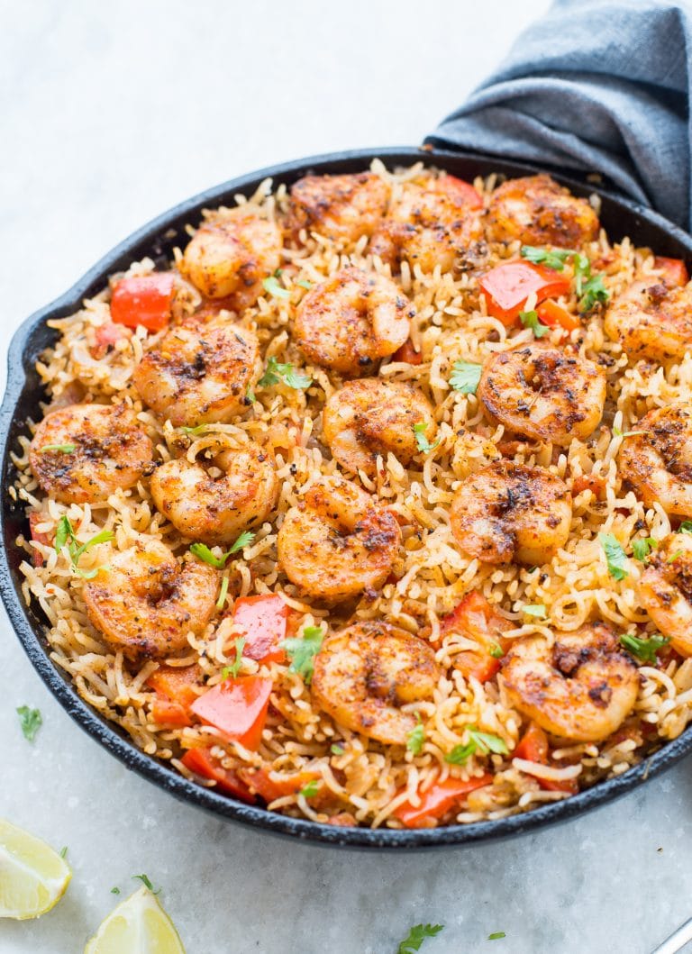 Cajun Shrimp and Rice - The flavours of kitchen