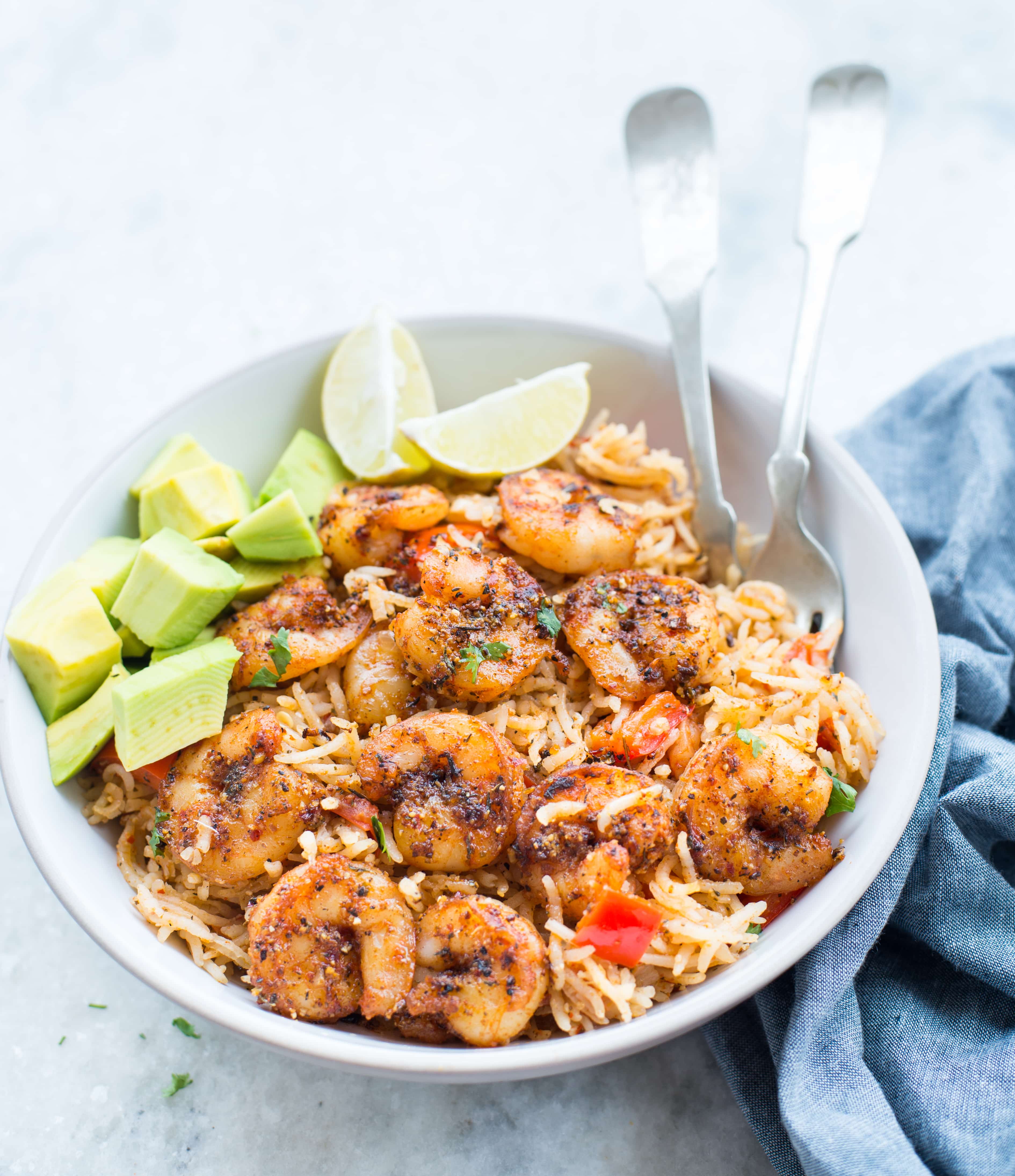 One Pan Cajun Shrimp and Rice