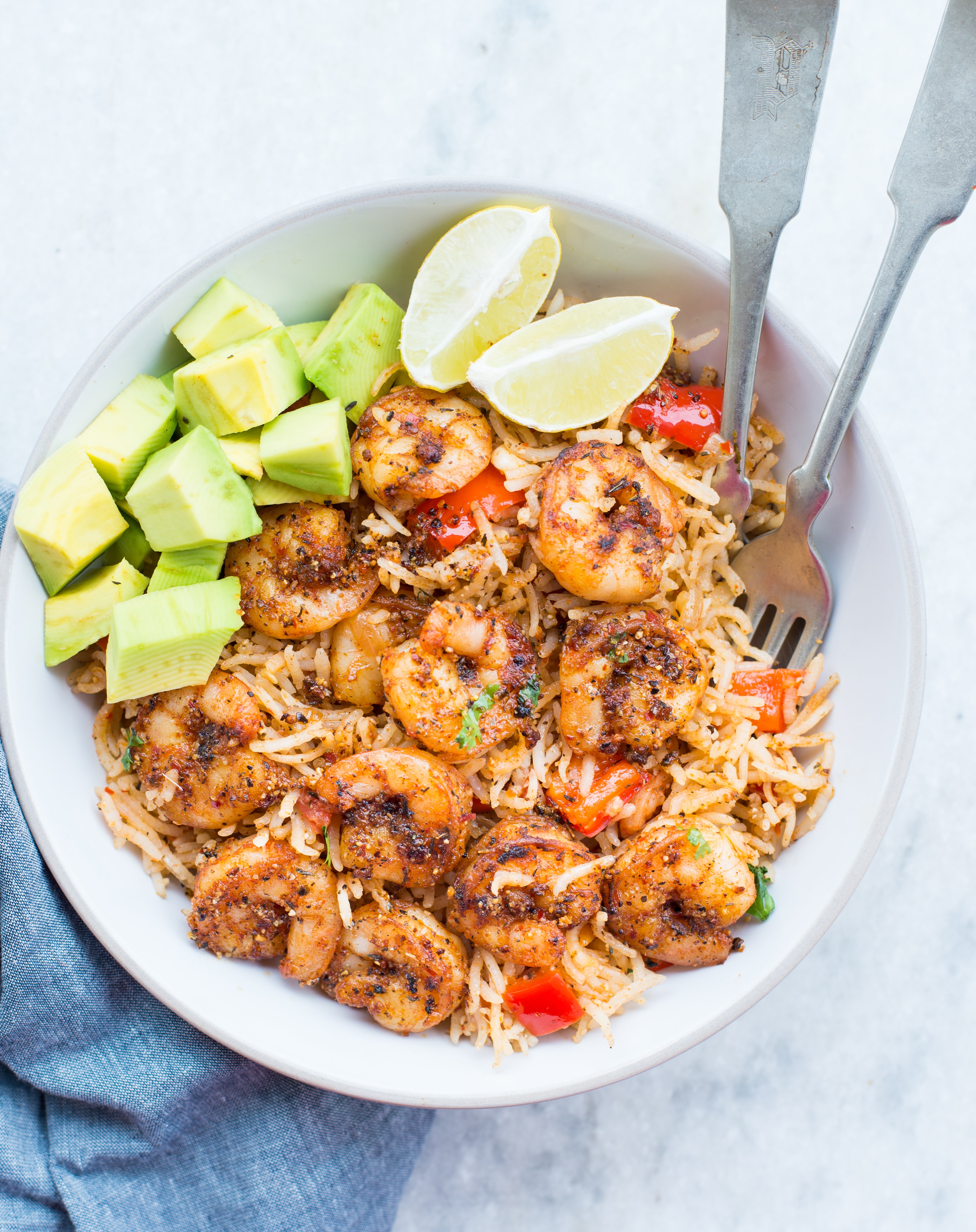 Cajun Shrimp and Rice Skillet are that one pan dinner recipe, your family is going to love. It is spicy with lots of flavour from Cajun Spice. A perfect Shrimp and rice recipe, that takes less than 30 minutes from stove to table.