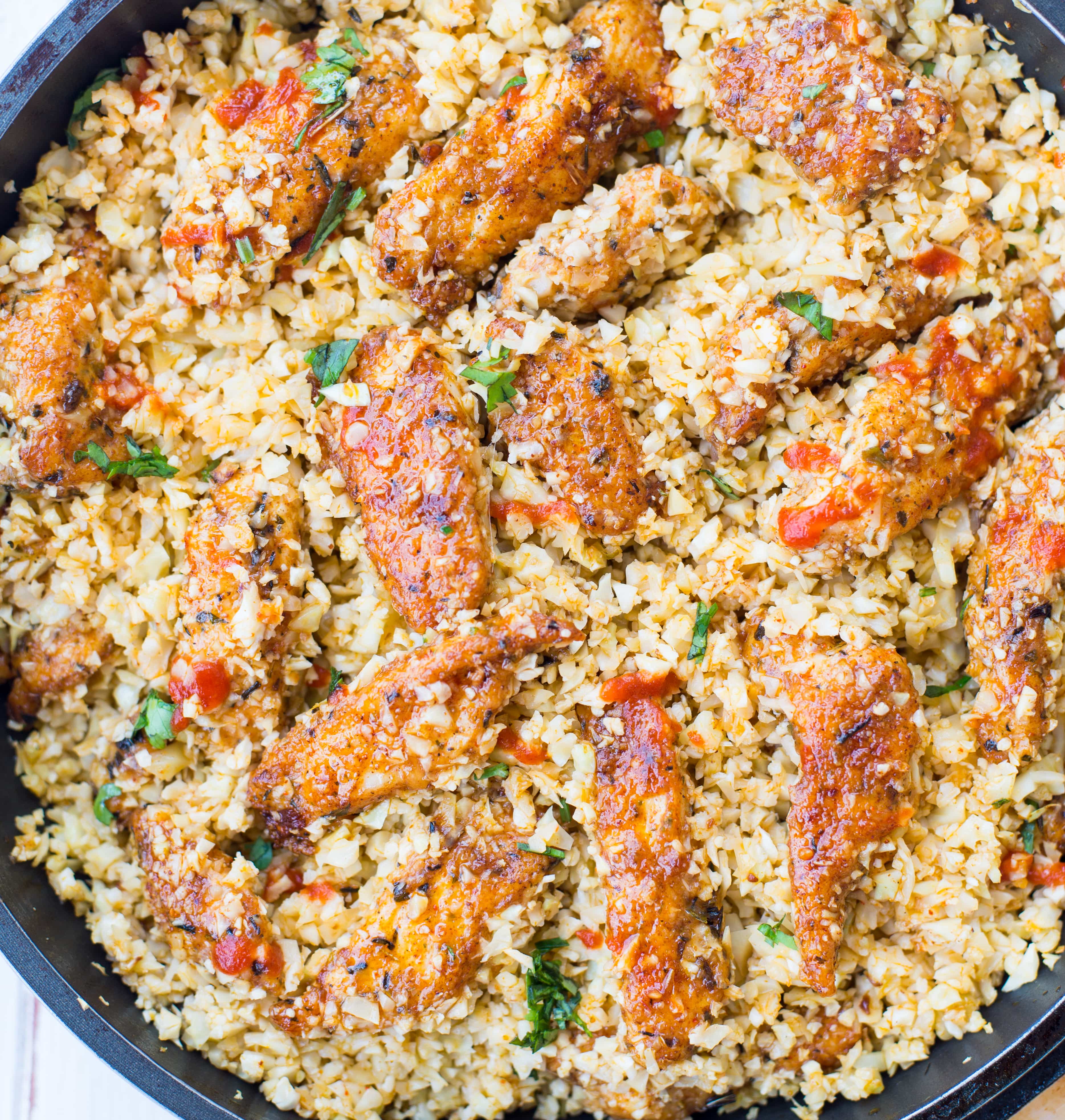 Low Carb Chicken Cauliflower Rice The Flavours Of Kitchen