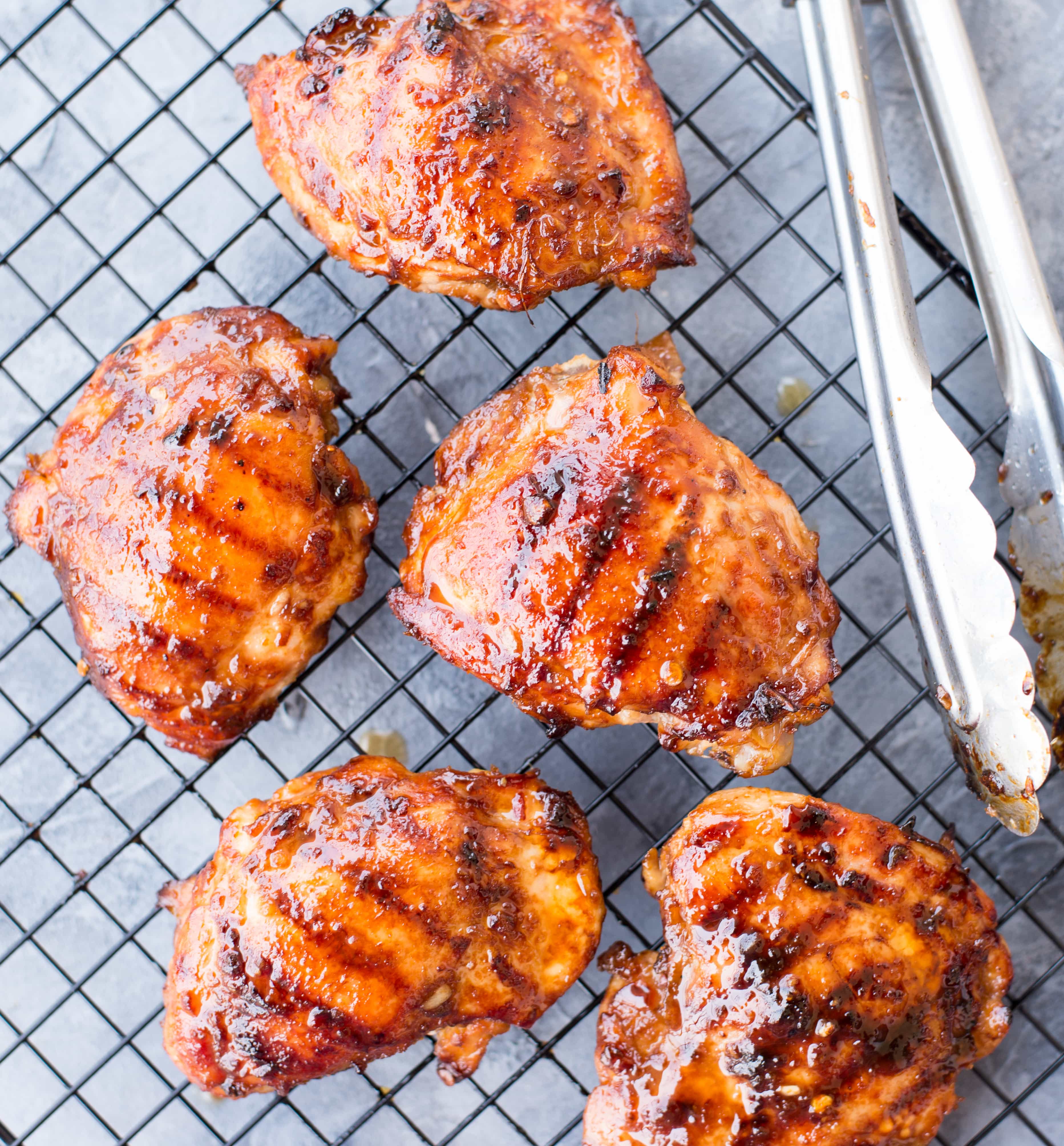 This Sweet and Spicy Thai Grilled Chicken has real Thai flavours. Chicken thighs marinated in Thai Sweet Chili Sauce, Lemongrass, fish sauce and grilled to perfection. 