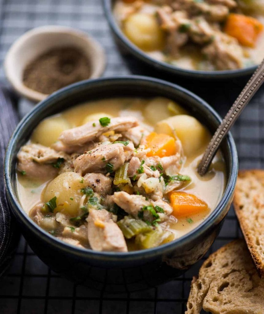 Crockpot Chicken Stew - The flavours of kitchen