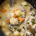 Homemade Crockpot Chicken Stew is loaded with vegetables and is gluten-free. Coconut milk makes it thick and creamy. It is the only comfort food you would need to cosy up to on a cold winter night.