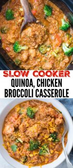 Quinoa Chicken Broccoli Casserole - The flavours of kitchen