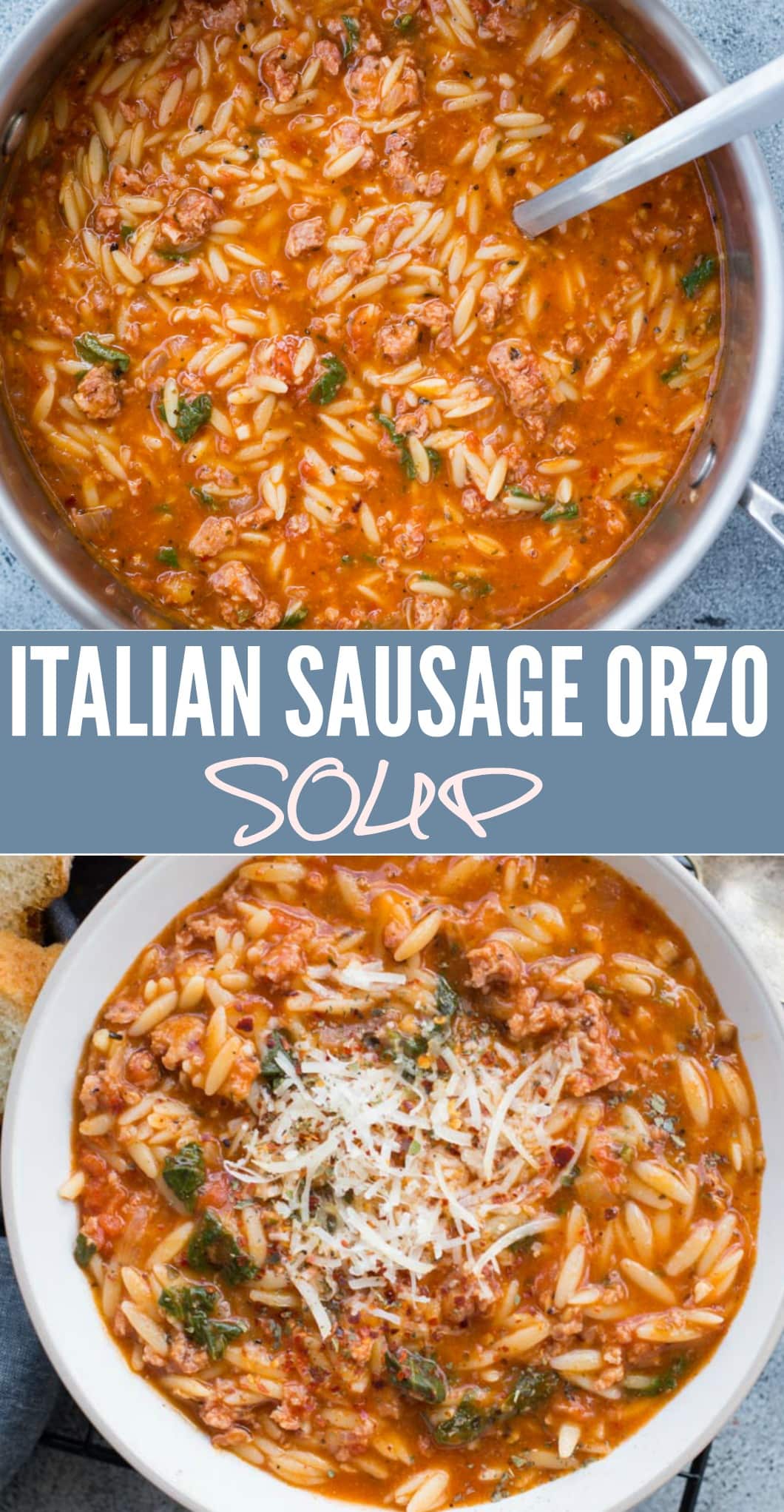 SAUSAGE ORZO SOUP  The flavours of kitchen