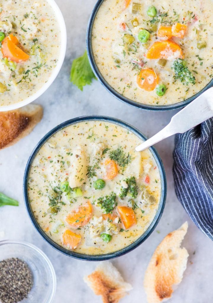 Instant Pot Creamy Vegetable Soup The flavours of kitchen