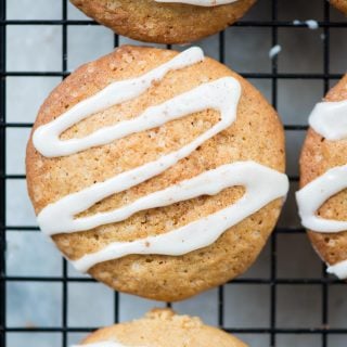 Soft Eggnog cookies with Eggnog Sugar glaze has the amazing flavour of eggnog and melt in the mouth. These eggnog cookies are perfect to ring in the holiday season. 