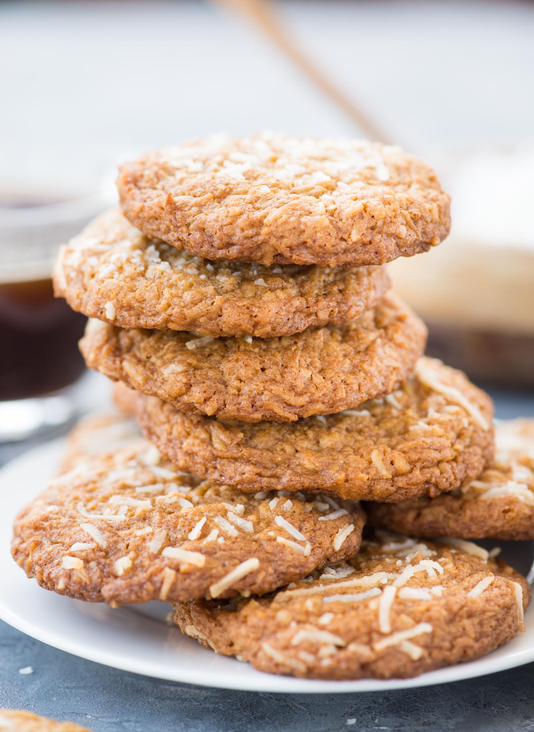 Chewy Crispy Coconut Cookies