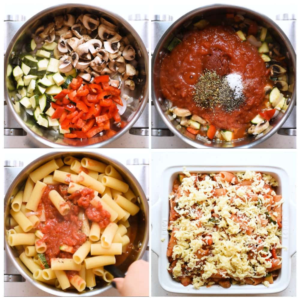 Steps to make Pasta with Vegetable.