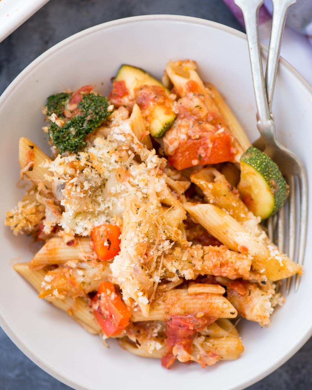 Vegetarian Noodle Casserole : Cheesy Tortellini with Veggies - Can't Stay Out of the Kitchen ...