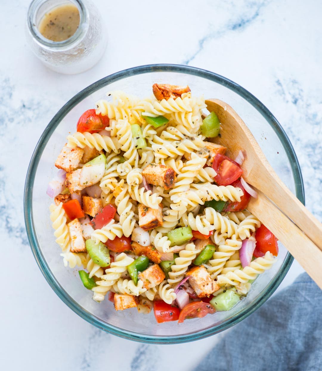 Chicken Pasta Salad With Lemon-Herb Dressing