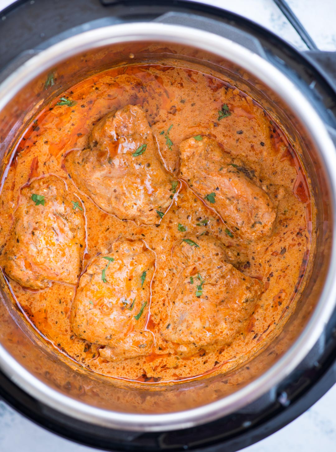 Instant Pot Chicken In Creamy Tomato Sauce The flavours of kitchen