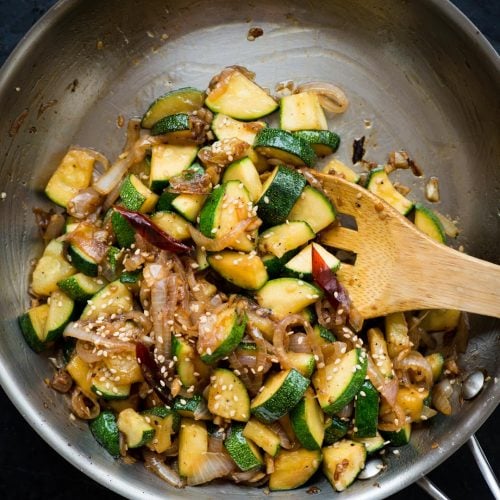 Zucchini Stir Fry - The flavours of kitchen