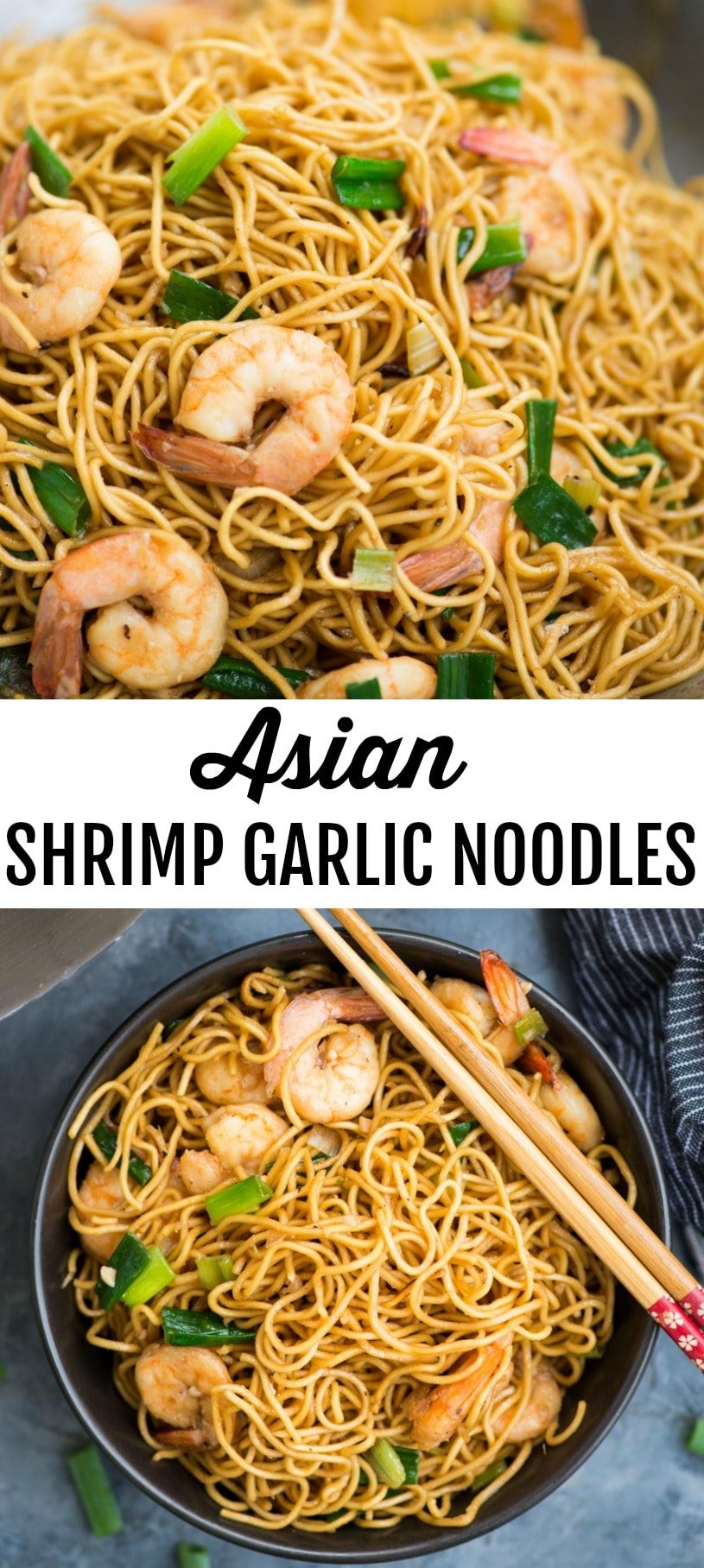 Asian Shrimp Garlic Noodles | The flavours of kitchen