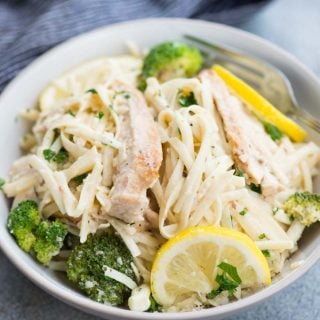 Lemon Chicken Broccoli Pasta with incredibly creamy lemon parmesan sauce is light and refreshing. A filling dinner ready in just 30 minutes.