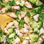 Chicken and Broccoli in a wonderful creamy garlic parmesan sauce is a healthy and low carb one-pan dinner.