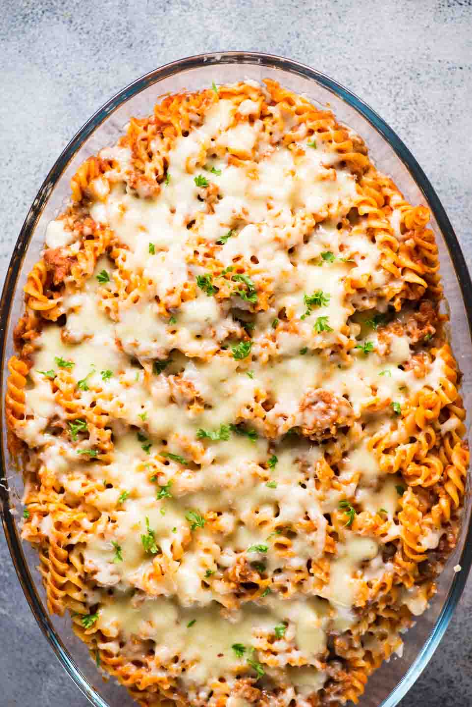 Chessy Pasta Bake With Sausage - The flavours of kitchen