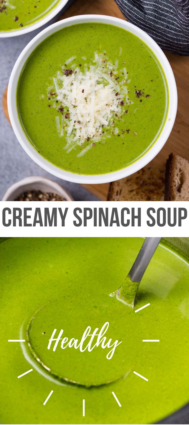 Healthy Spinach Soup Recipe | The flavours of kitchen