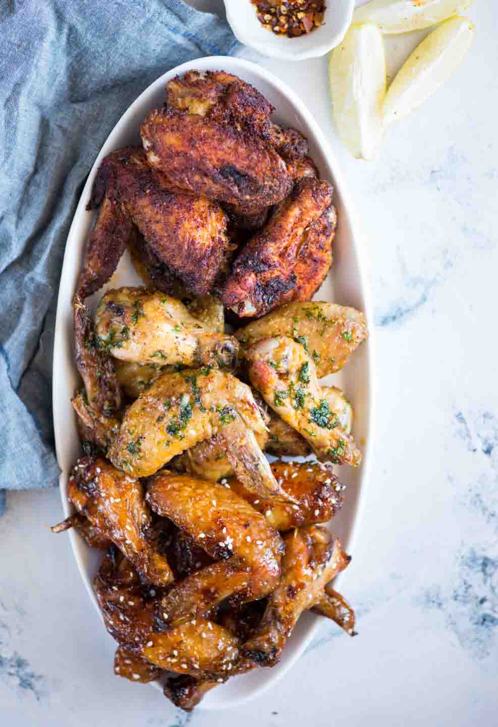 Air Fryer Chicken Wings 3 Ways The Flavours Of Kitchen